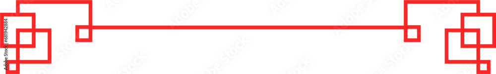 Obraz premium Asian Simple Border Illustration Isolated Background