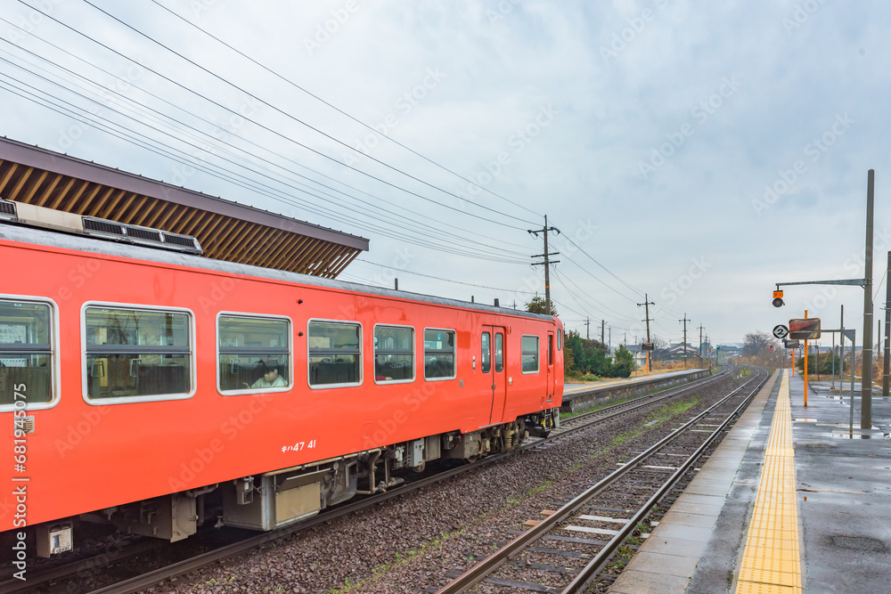 JR Daisenguchi Station in Tottori Prefecture, Japan. JR Daisenguchi Station in Tottori Prefecture, Japan.