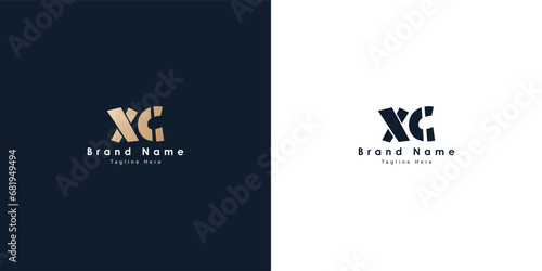 XC Letters vector logo design