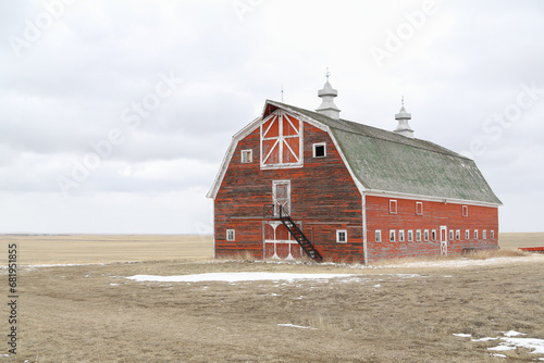 big old red barn 