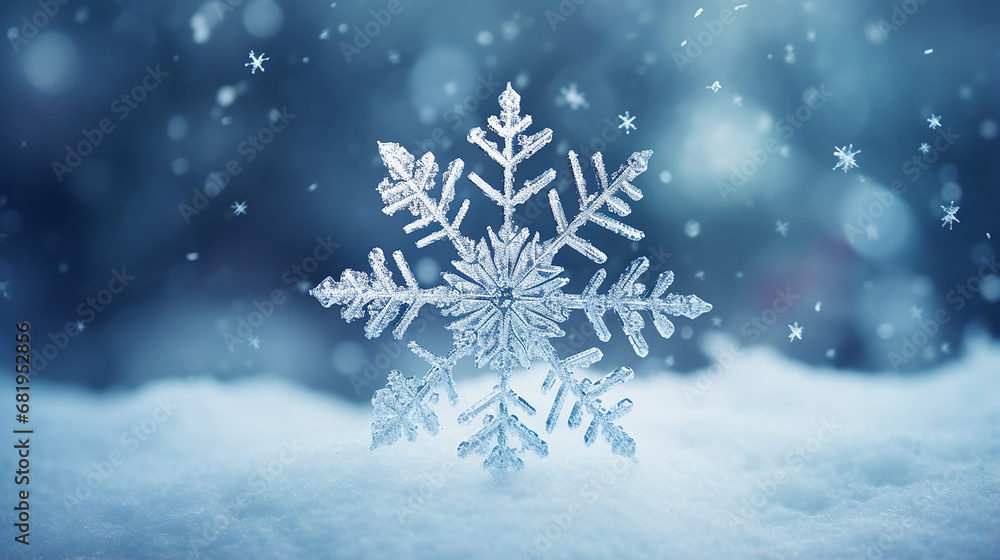 photo real snowflakes during a snowfall under natural conditions at low temperature photo real snowflakes during a snowfall under natural conditions at low temperature