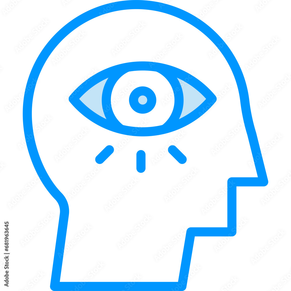 Obraz premium Vision vector line icon .svg