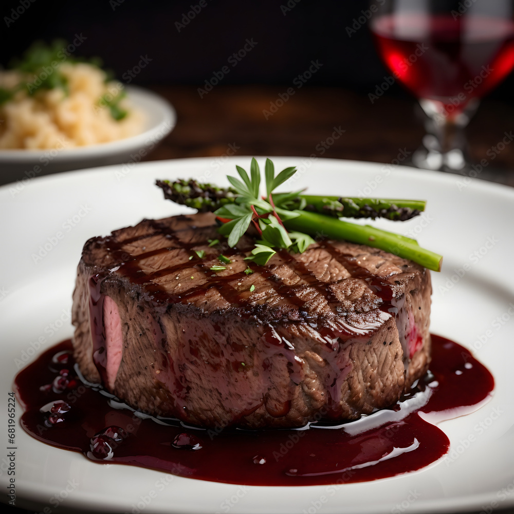 Filet Mignon with Red Wine Reduction - Elegant Beef Delight Filet Mignon with Red Wine Reduction - Elegant Beef Delight
