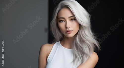 Woman with White Hair