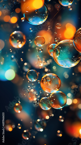 Colorful Bubble Background © duyina1990