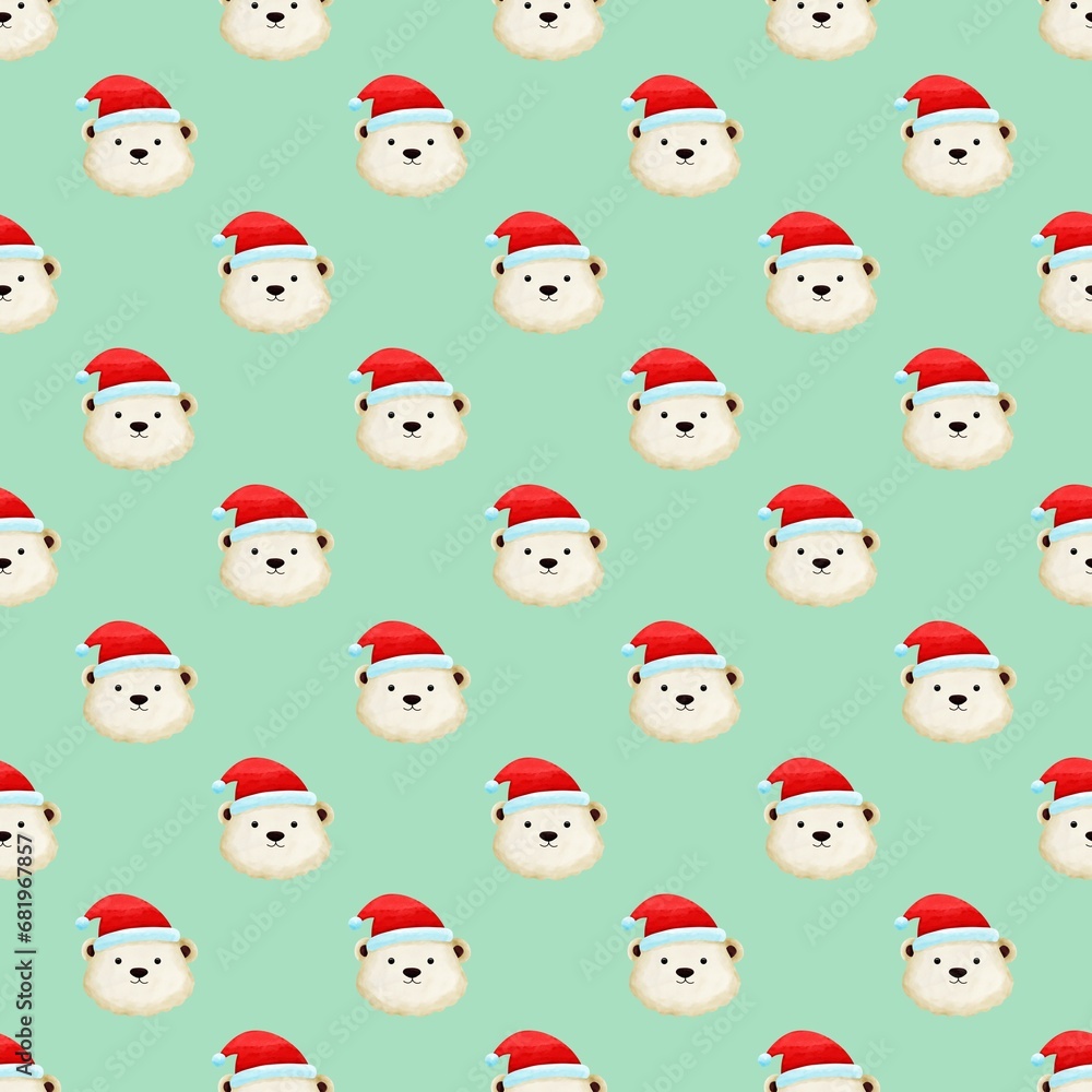 seamless pattern with santa claus seamless pattern with santa claus