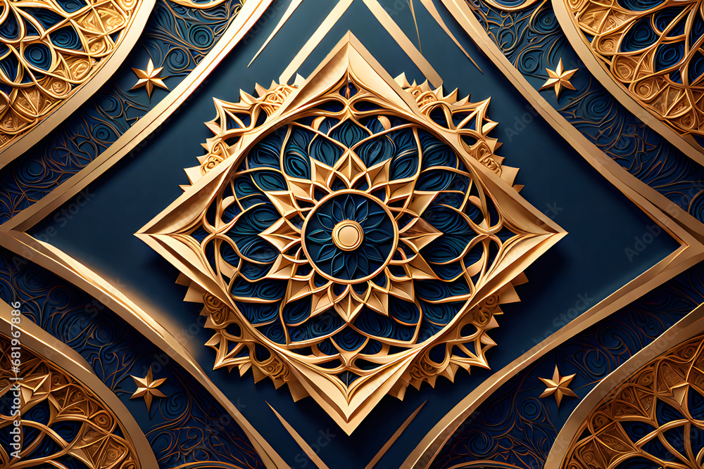 detail of the ceiling of a mosque Download Free Geometric Patterns and Use Them in Your Own Designs
