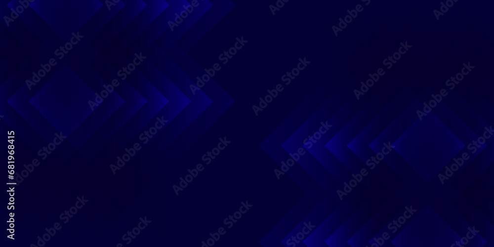 Abstract blue background with glowing blue geometric triangle design.  - obrazy, fototapety, plakaty 