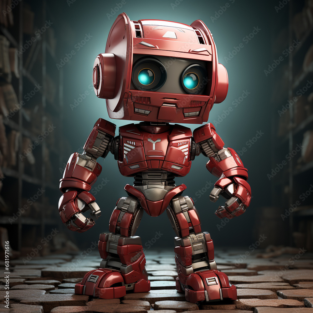 3d Robot cartoon boxer 3d Robot cartoon boxer