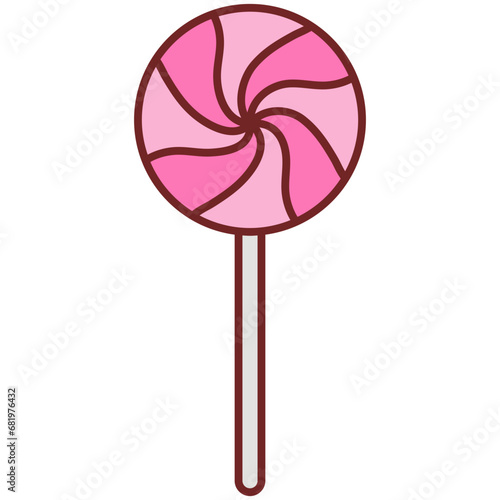lollipop isolated on white