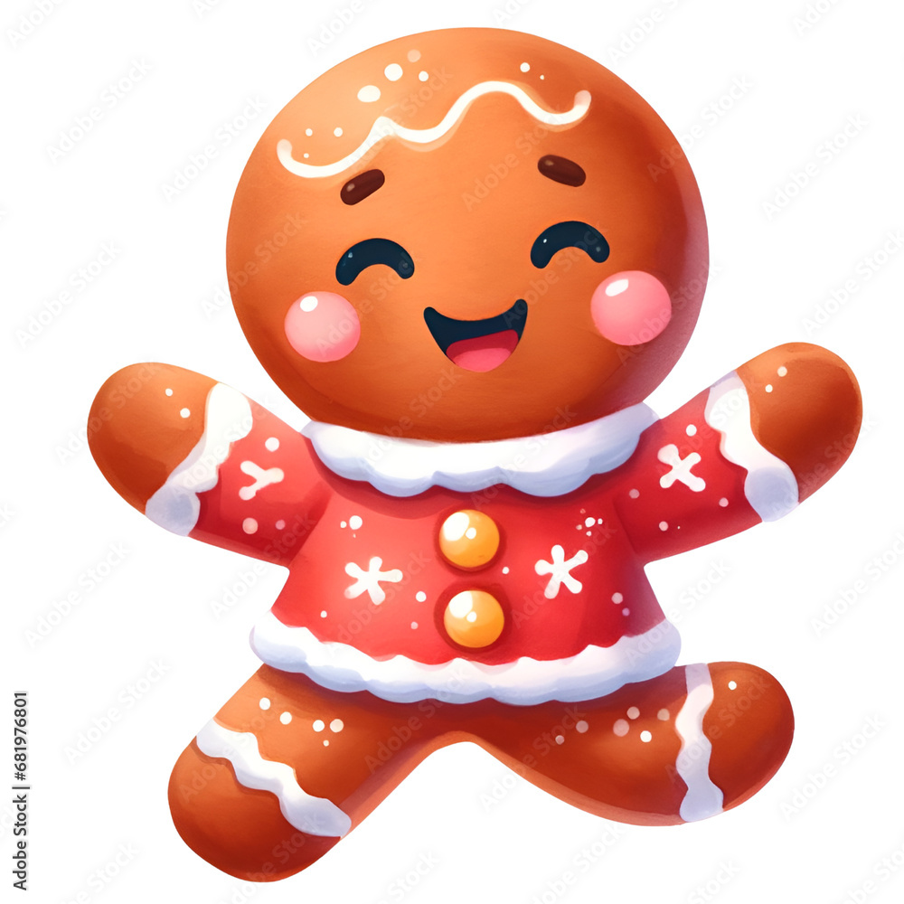 Fototapeta premium gingerbread man cookie