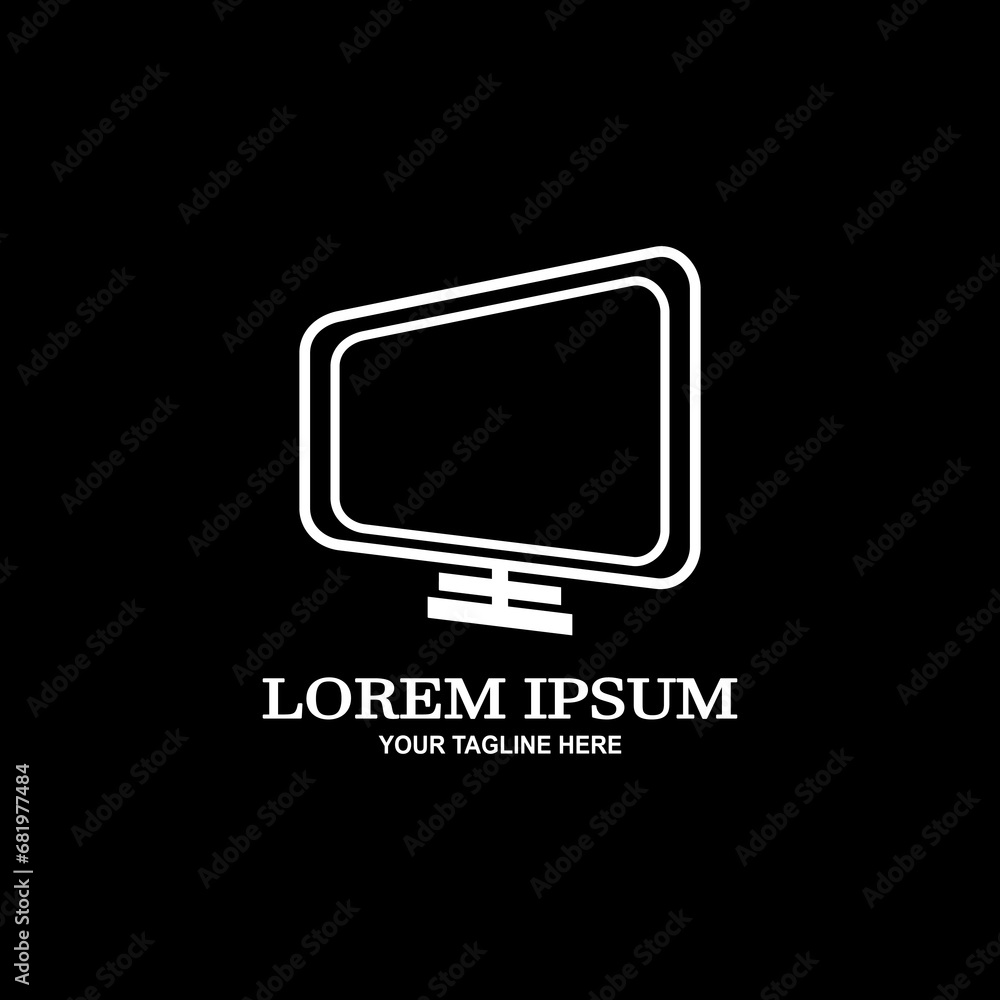 Computer logo. Computer vector illustration. Computer logo. Computer vector illustration.