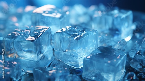 ice cubes background