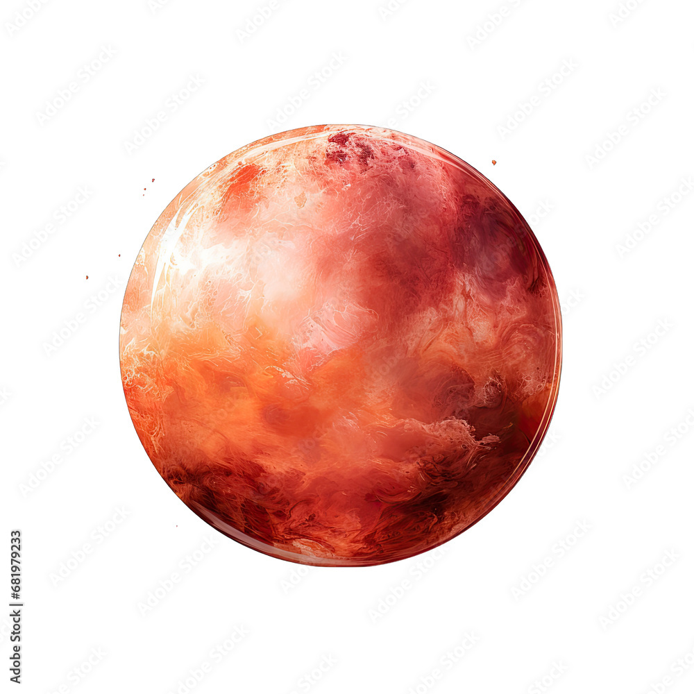Coral Red Planet Isolated on Transparent or White Background, PNG Coral Red Planet Isolated on Transparent or White Background, PNG