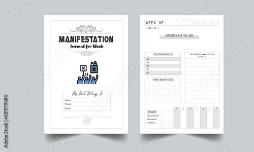 Mindfulness Journal. Self Care Planner. Mindfulness Journal Template. Daily Gratitude Journal. Printable Gratitude Journal. Planner Bundle Design. Printable Planner Set with cover page layout template