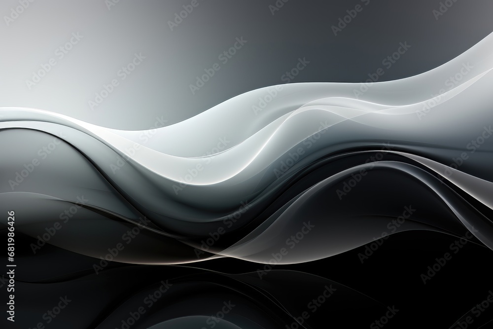 In an abstract background image, silky waves are accentuated by a seamless and visually pleasing gradient, creating a smooth and harmonious composition. Illustration In an abstract background image, silky waves are accentuated by a seamless and visually pleasing gradient, creating a smooth and harmonious composition. Illustration
