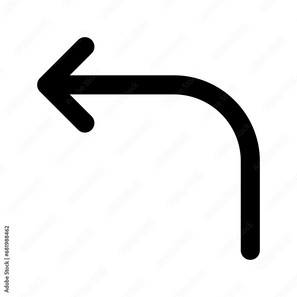 turn left glyph icon turn left glyph icon