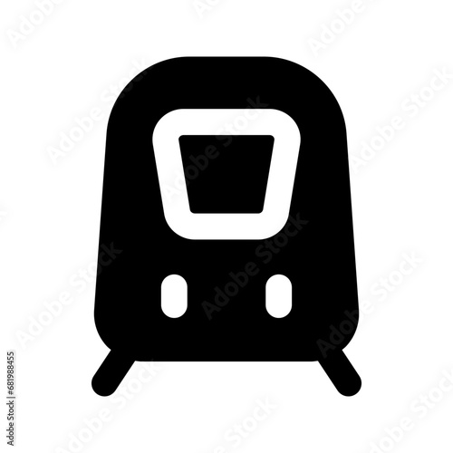 train glyph icon