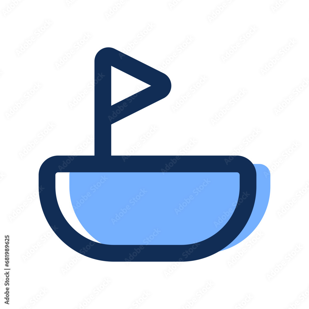 boat filled line icon boat filled line icon