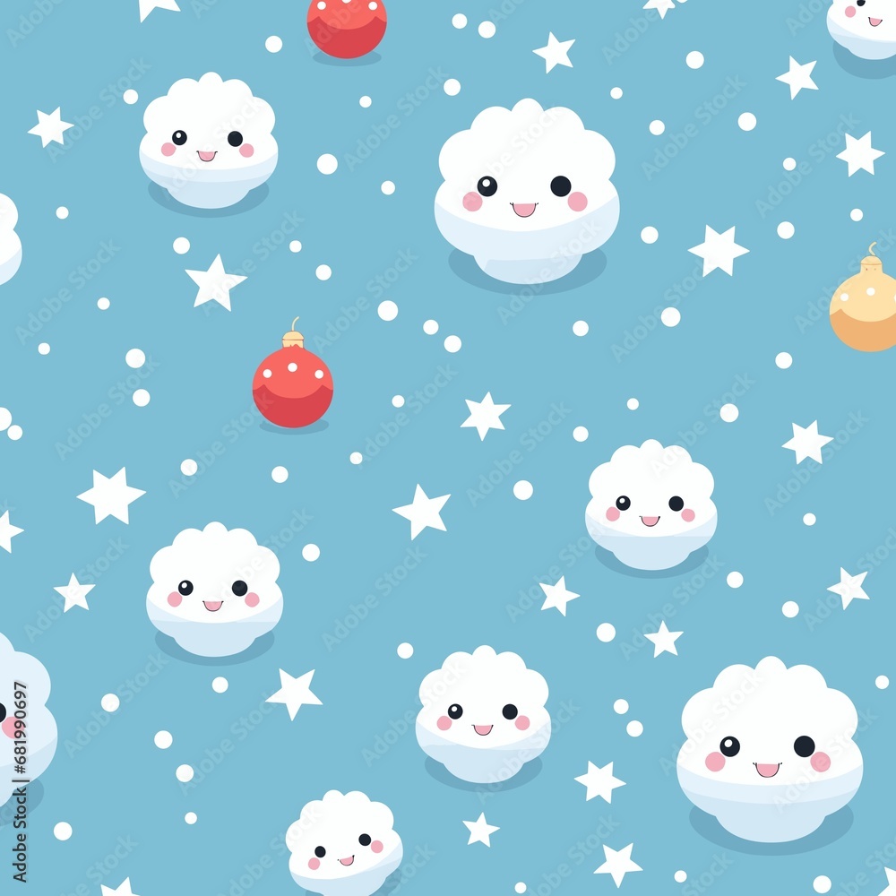 Festive Feast Delicious Christmas Snow Snowman New Year Background