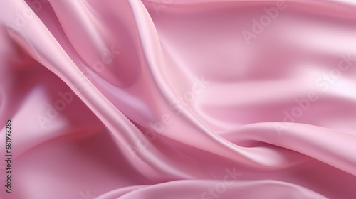 Pink silk texture. Soft waves.