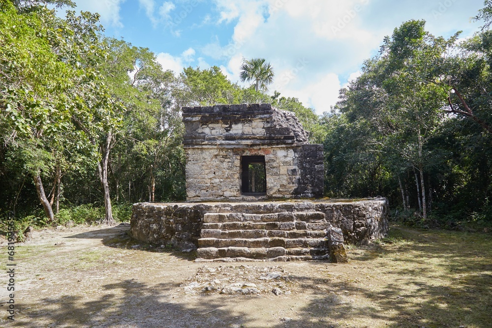 The obscure Mayan ruins of San Gervasio, located on the Mexican island of Cozumel The obscure Mayan ruins of San Gervasio, located on the Mexican island of Cozumel