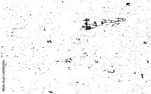 Black Grainy Texture Isolated On White Background. Dust Overlay. Dark Noise Granules. Digitally Generated Image. Vector Design Elements, Illustration