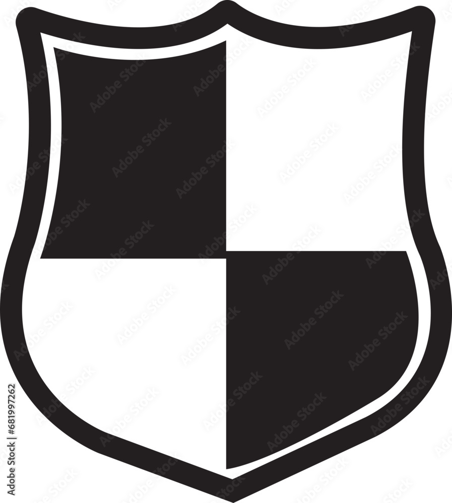 Protect shield icon. Security guard symbol template for graphic and web