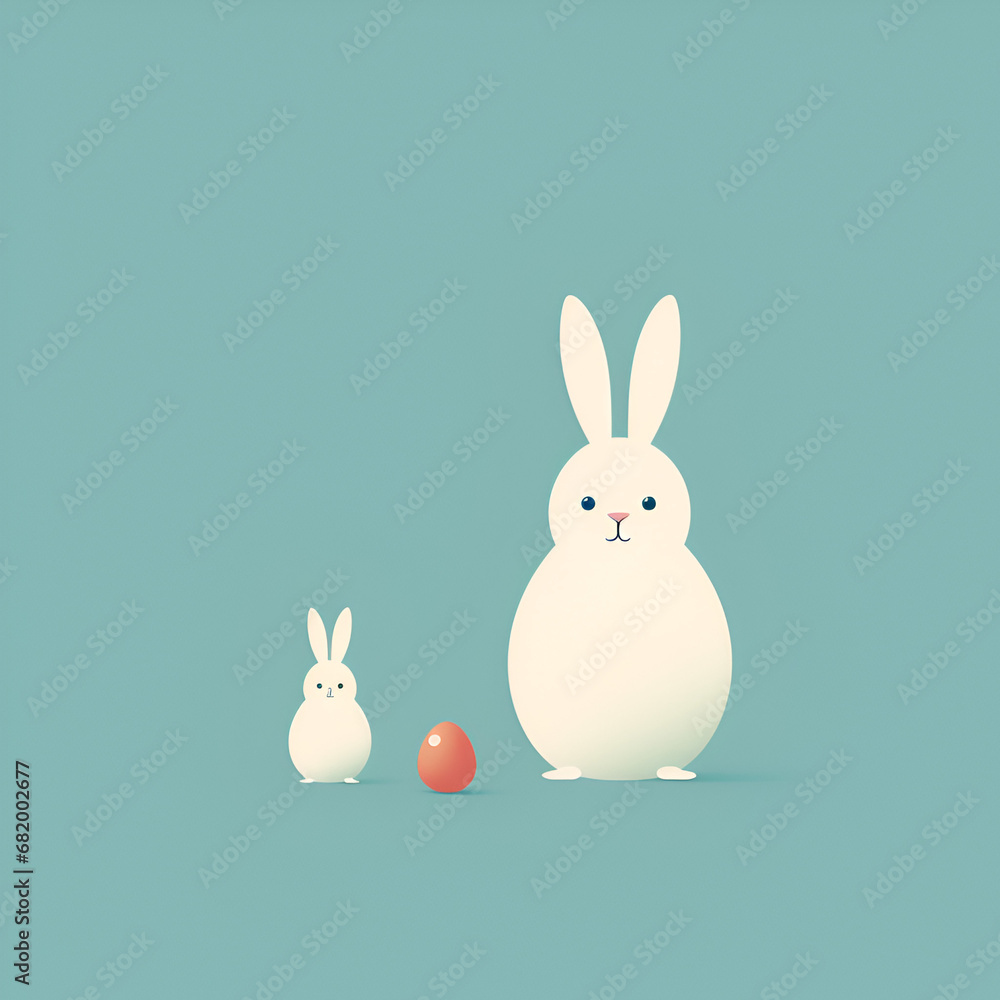Cute minimalist simple Easter