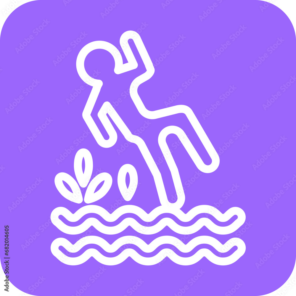 Vector Design Wet Floor Icon Style Vector Design Wet Floor Icon Style