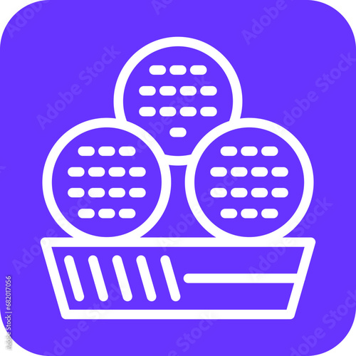 Vector Design Falafel Icon Style