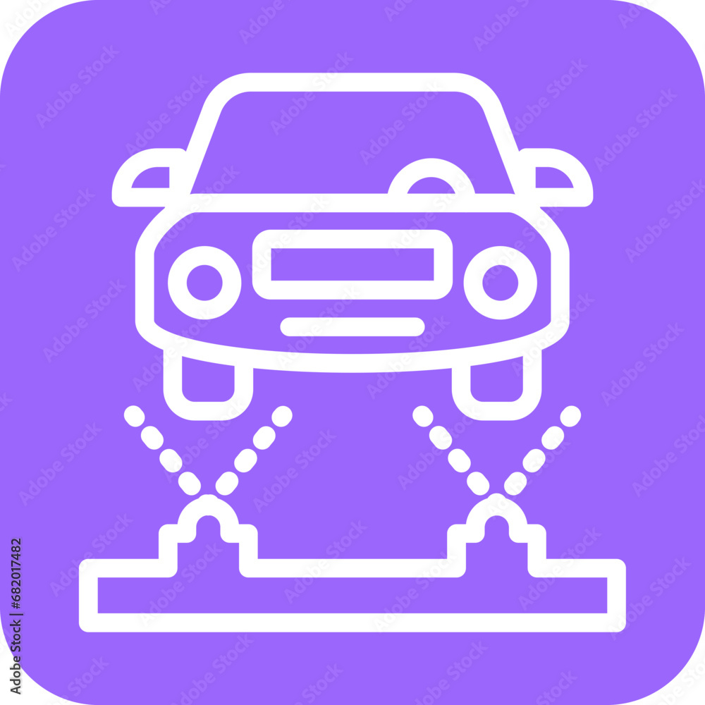 Vector Design Undercarriage Flush Icon Style Vector Design Undercarriage Flush Icon Style