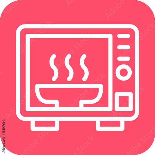 Vector Design Microwave Oven Icon Style