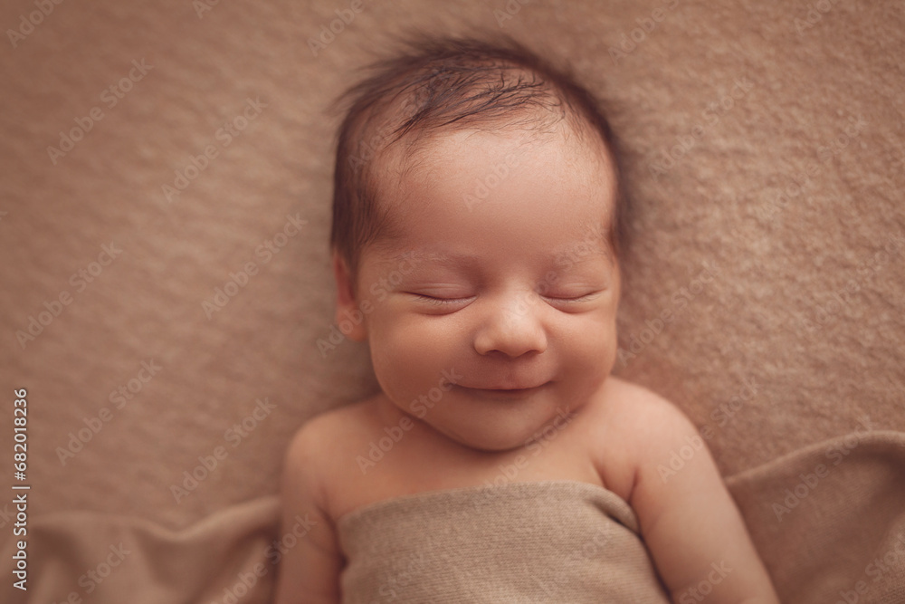 Sleeping newborn baby boy 10 day old Sleeping newborn baby boy 10 day old