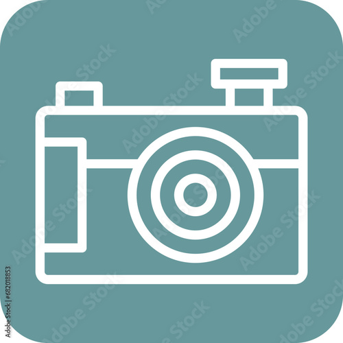 Vector Design Compact Camera Icon Style
