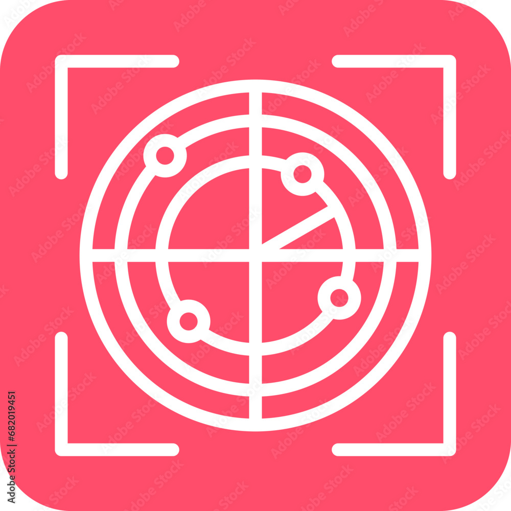 Vector Design Scanning Location Icon Style Vector Design Scanning Location Icon Style