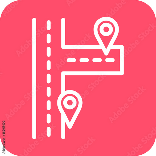 Vector Design Nearby Destinations Icon Style