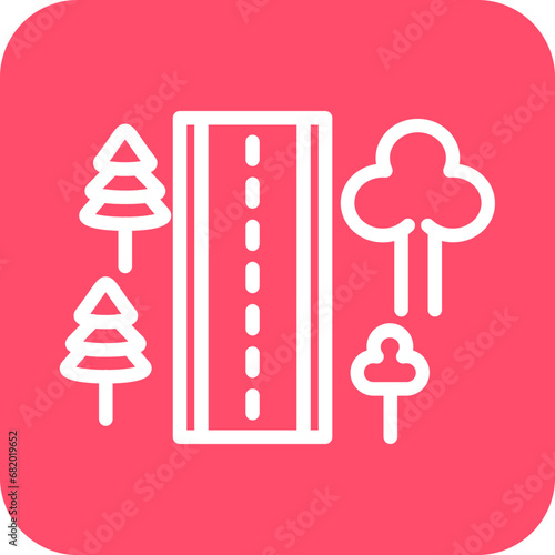 Vector Design Roadside Icon Style