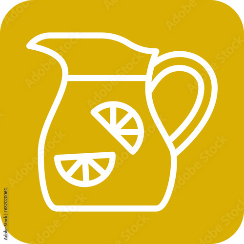 Vector Design Lemonade Jug Icon Style