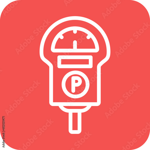Vector Design Parking Meter Icon Style