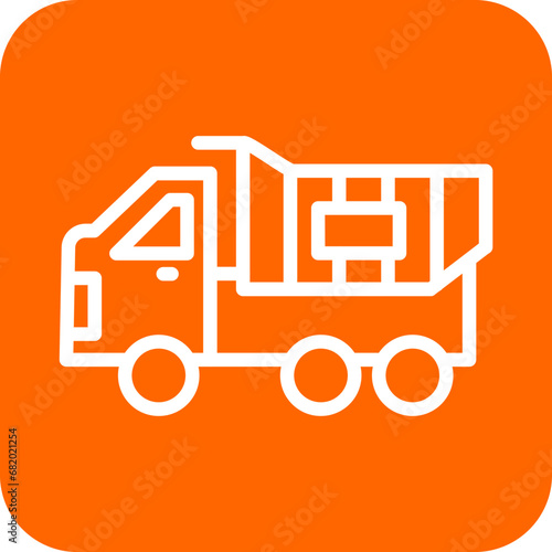 Vector Design Dump Truck Icon Style