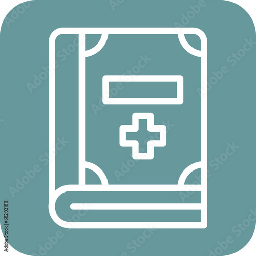 Vector Design Medical Book Icon Style