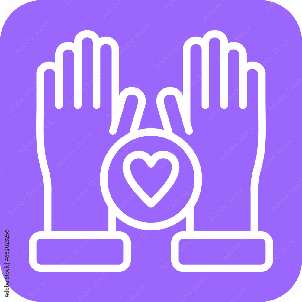 Obraz premium Vector Design Hands Up Icon Style
