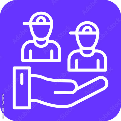 Vector Design Help Children Icon Style
