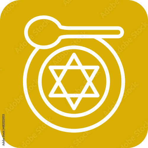 Vector Design Kosher Icon Style