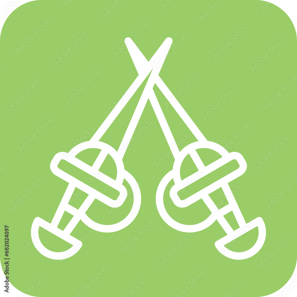 Vector Design Rapier Icon Style Vector Design Rapier Icon Style