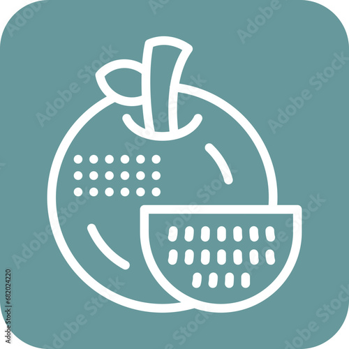 Vector Design Tangerine Icon Style
