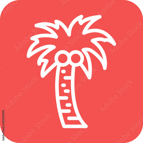 Vector Design Palm Tree Icon Style