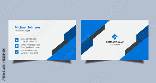 Modern Business Card Creative and Clean Business Card Template.
