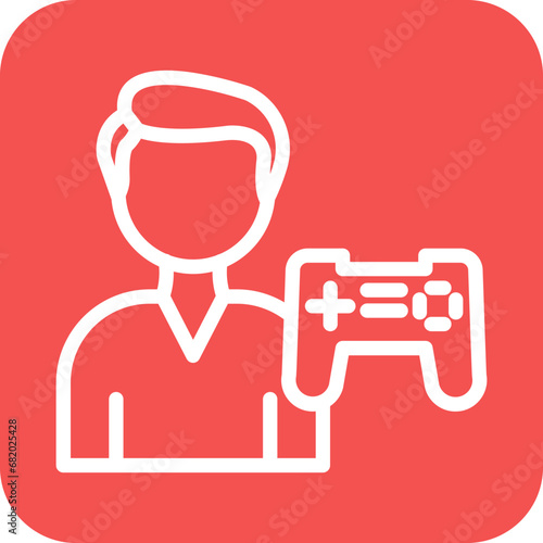 Vector Design Gamer Icon Style